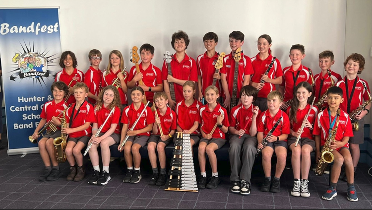 Photo of school band