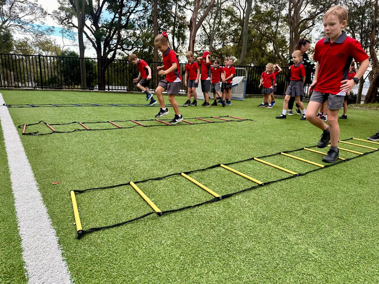 Photo of students doing athletics