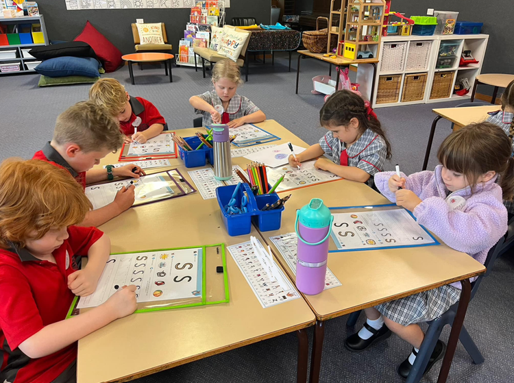 Photo of students working in classroom