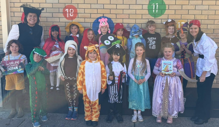 Photo of students at book week parade